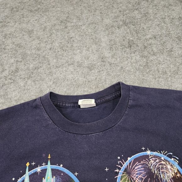 VTG Y2K Disney World Dreams Adult Mens Womens XL Mickey Mouse Graphic T Shirt - Picture 5 of 10